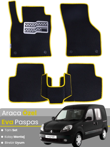 RENAULT KANGOO 1 (1997-2007) Uyumlu EVA Paspas Tam Set–Oto Paspas,Araca Özel ürün görseli 1