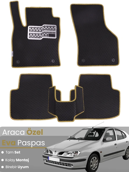 RENAULT MEGANE 1 (1995-2002) Uyumlu EVA Paspas Tam Set–Oto Paspas,Araca Özel ürün görseli 1