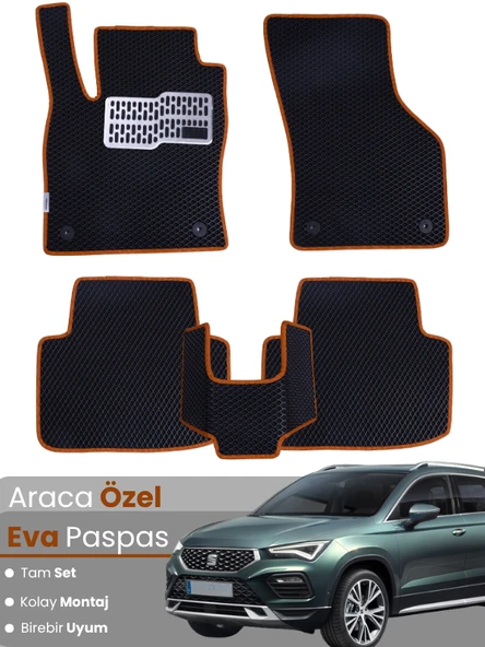 SEAT ATECA (2020-2025) Uyumlu EVA Paspas Tam Set–Oto Paspas,Araca Özel,Kolay Montaj ürün görseli 1