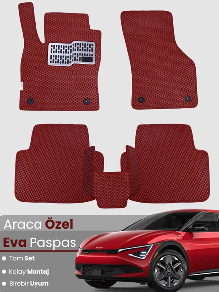 KİA EV6 (2021-2025) Uyumlu EVA Paspas Tam Set–Araca Özel,Kolay Montaj,Su Geçirmez ürün görseli 1