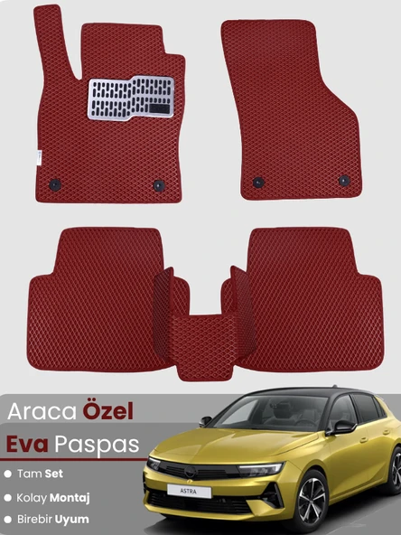 OPEL ASTRA L BENZİNLİ (2022-2025) Uyumlu EVA Paspas Tam Set–Araca Özel,Kolay Montaj ürün görseli 1