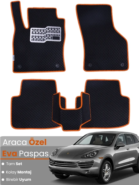 PORSCHE CAYENNE (2002-2010) Uyumlu EVA Paspas Tam Set–Araca Özel,Oto Paspas ürün görseli 1