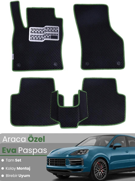 PORSCHE CAYENNE COUPE (2018-2024) Uyumlu EVA Paspas Tam Set–Araca Özel,Oto Paspas ürün görseli 1