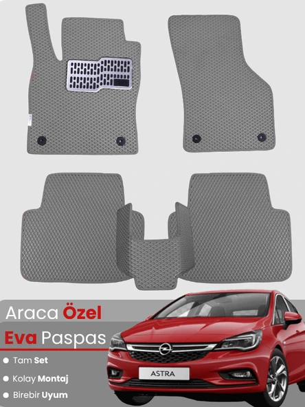 OPEL ASTRA H HATCHBACK (2010-2013) Uyumlu EVA Paspas Tam Set–Araca Özel,Kolay Montaj,Su Geçirmez ürün görseli 1