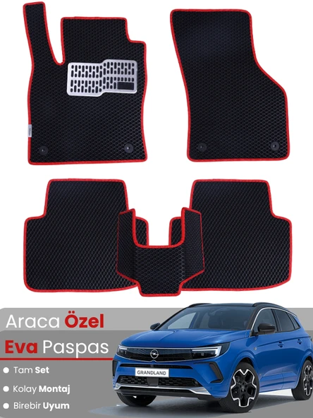 OPEL GRANDLAND (2017-2024) Uyumlu EVA Paspas Tam Set–Araca Özel,Kolay Montaj,Oto Paspas ürün görseli 1