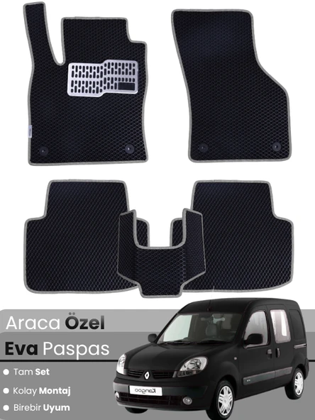 RENAULT KANGOO 1 (1997-2007) Uyumlu EVA Paspas Tam Set–Oto Paspas,Araca Özel ürün görseli 1