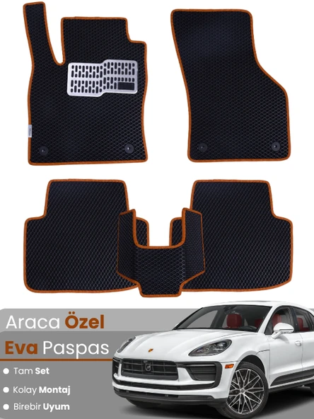 PORSCHE MACAN (2019-2024) Uyumlu EVA Paspas Tam Set–Araca Özel,Oto Paspas ürün görseli 1