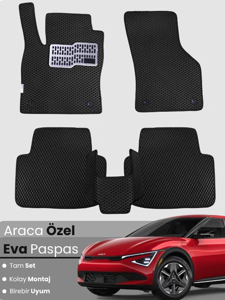 KİA EV6 (2021-2025) Uyumlu EVA Paspas Tam Set–Araca Özel,Kolay Montaj,Su Geçirmez ürün görseli 1