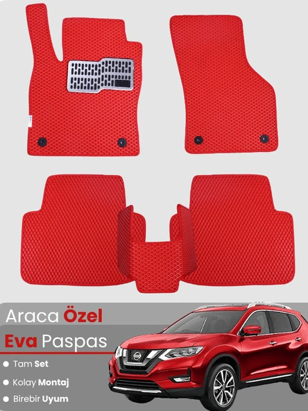 NİSSAN X-TRAİL (2014-2020) Uyumlu EVA Paspas Tam Set–Araca Özel,Kolay Montaj,Su Geçirmez ürün görseli 1