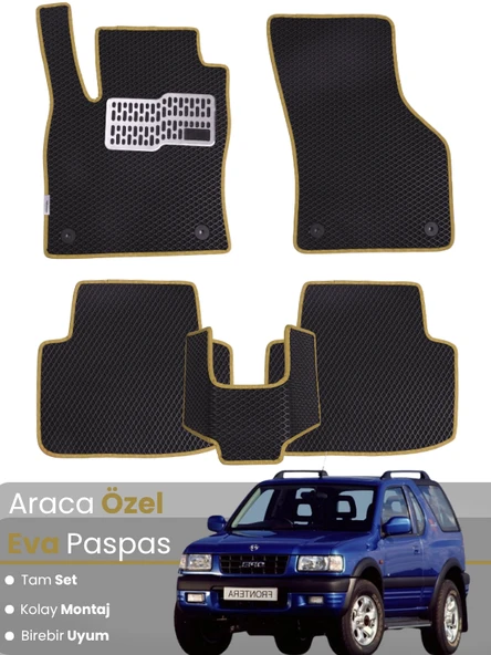 OPEL FRONTERA (1998-2004) Uyumlu EVA Paspas Tam Set–Araca Özel,Kolay Montaj,Oto Paspas ürün görseli 1