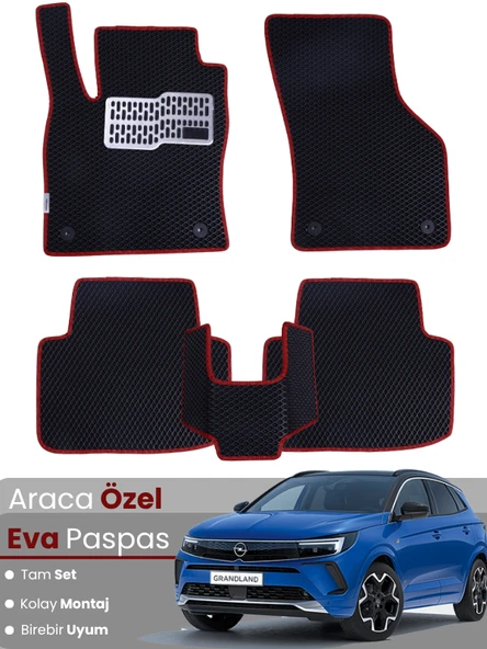 OPEL GRANDLAND (2017-2024) Uyumlu EVA Paspas Tam Set–Araca Özel,Kolay Montaj,Oto Paspas ürün görseli 1