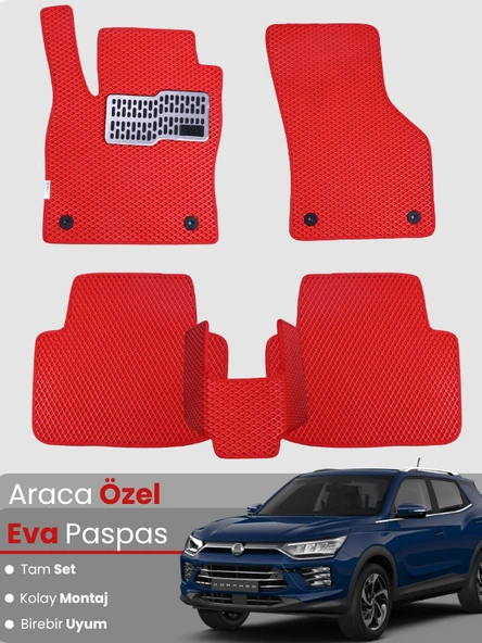 SSANGYONG KORANDO (2019-2024) Uyumlu EVA Paspas Tam Set–Oto Paspas,Araca Özel,Kolay Montaj ürün görseli 1