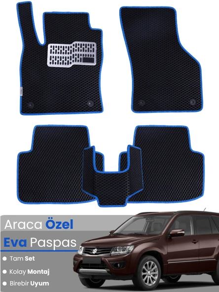 SUZUKİ GRAND VİTARA (2005-2014) Uyumlu EVA Paspas Tam Set–Oto Paspas,Araca Özel,Kolay Montaj ürün görseli 1