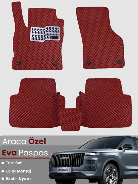 Jaecoo 7 - J7 (2024-2025) Uyumlu EVA Paspas Tam Set – Araca Özel Tasarım, Su Geçirmez,Kolay Montaj ürün görseli 1