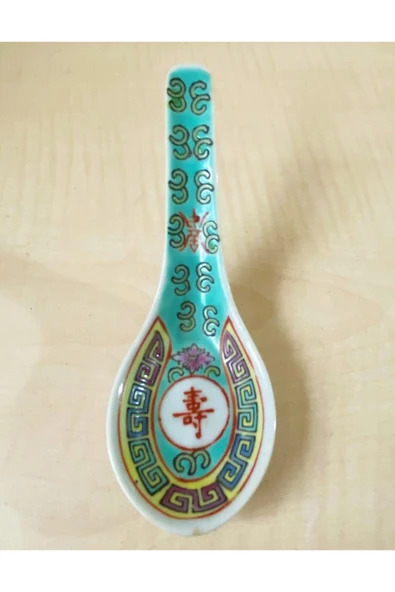 SANAT TACİRİ VİNTAGE EL BOYAMA STONE WARE DAMGALI TADIM KAŞIĞI ürün görseli 1