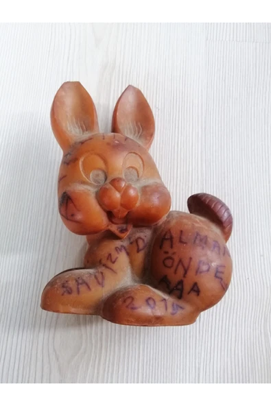 SANAT TACİRİ ANTİKA PLASTİK TAVŞAN DÜDÜKLÜ OYUNCAK ürün görseli 1