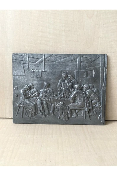 SANAT TACİRİ 19x14CM AVUPA KALAY TABLO DÖKME KALAYDAN KALIP TABLO ürün görseli 1