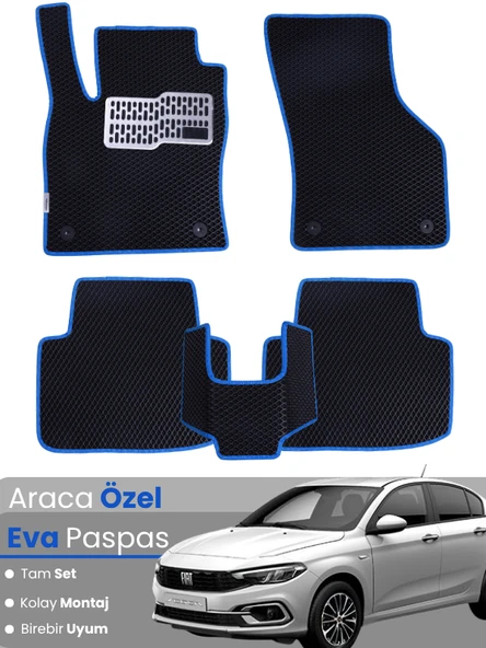 Fiat Egea (2015-2025) Uyumlu EVA Paspas Tam Set – Birebir Uyum, Araca Özel Tasarım,Kolay Montaj ürün görseli 1
