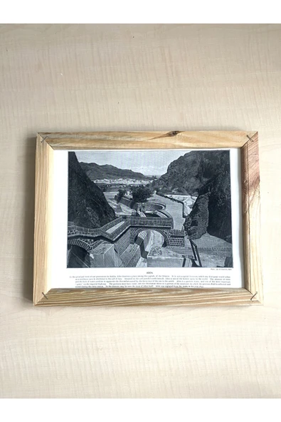 SANAT TACİRİ CAMSIZ ÇİFT TARAFLI AHŞAP ÇERÇEVELİ DİJİTAL BASKI RESİM TABLO ADEN VE JAMICA ürün görseli 1
