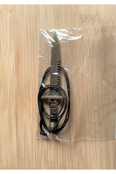 SANAT TACİRİ METAL KOLYE İPLİ KOLYE ürün görseli 1