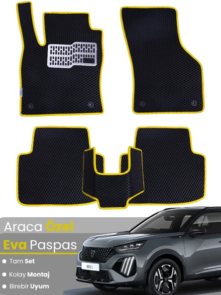 Peugeot 2008 Elektrikli (2023-2025) Uyumlu EVA Paspas Tam Set–Birebir Uyum,Su Geçirmez,Hızlı Montaj ürün görseli 1