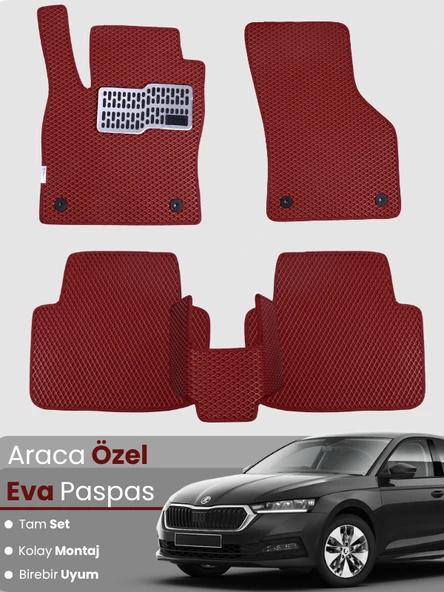 SKODA OCTAVİA NX (2020-2024) Uyumlu EVA Paspas Tam Set–Oto Paspas,Araca Özel,Kolay Montaj ürün görseli 1