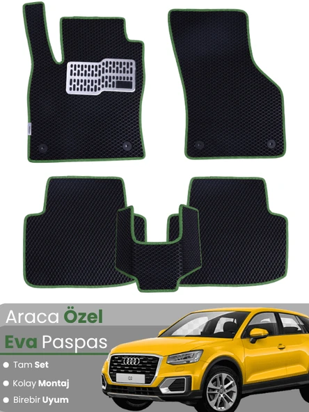 AUDİ Q2 (2016-2020) Uyumlu EVA Paspas Tam Set–Araca Özel,Su Geçirmez,Hızlı ve Kolay Montaj ürün görseli 1