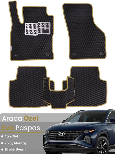Hyundai Tucson (2020-2025) Uyumlu EVA Paspas Tam Set – Birebir Uyum,Araca Özel Tasarım,Kolay Montaj ürün görseli 1