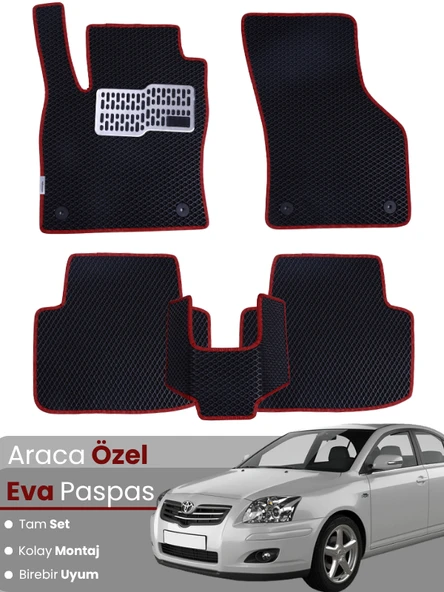 TOYOTA AVENSİS (2003-2009) Uyumlu EVA Paspas Tam Set–Oto Paspas,Araca Özel,Kolay Montaj ürün görseli 1