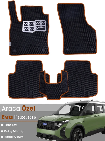 Ford Courier (2024-2025) Uyumlu EVA Paspas Tam Set – Birebir Uyum,Su Geçirmez,Kolay ve Hızlı Montaj ürün görseli 1