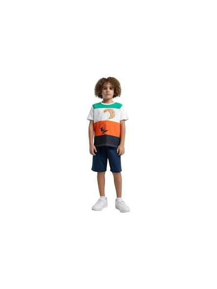 Rolypoly Erkek Çocuk %100 Pamuk Kısa Kol Şortlu Pijama Takımı RP3548 ürün görseli 1