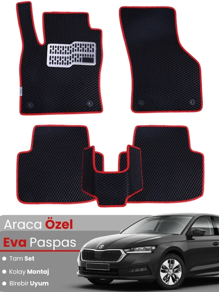 SKODA OCTAVİA NX (2020-2024) Uyumlu EVA Paspas Tam Set–Oto Paspas,Araca Özel,Kolay Montaj ürün görseli 1
