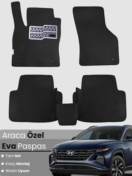 Hyundai Tucson (2020-2025) Uyumlu EVA Paspas Tam Set – Birebir Uyum,Araca Özel Tasarım,Kolay Montaj ürün görseli 1