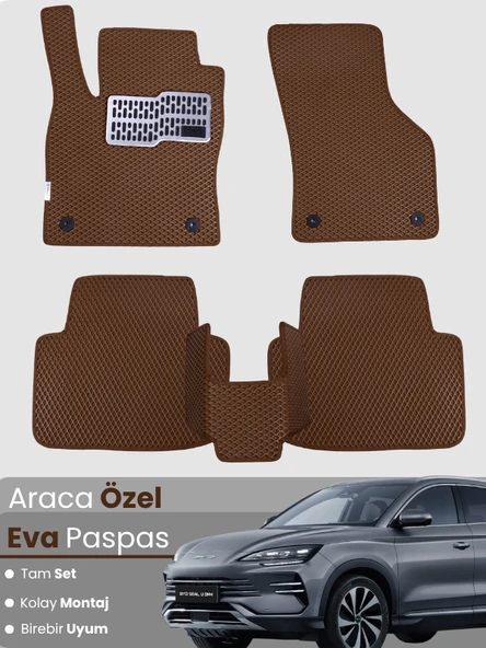 Byd Seal U Dm-i Uyumlu EVA Paspas Tam Set – Araca Özel Tasarım, Su Geçirmez, Hızlı ve Kolay Montaj ürün görseli 1