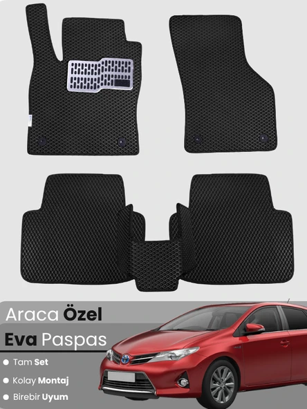TOYOTA AURİS (2006-2012) Uyumlu EVA Paspas Tam Set–Oto Paspas,Araca Özel,Kolay Montaj ürün görseli 1