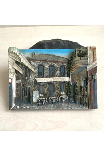 SANAT TACİRİ 3 BOYUTLU MARMARİS DUVAR SÜSÜ PORSELEN DUVAR SÜSÜ ürün görseli 1
