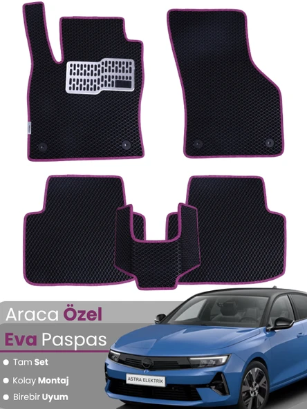 Opel Astra L Elektrikli (2022-2025) Uyumlu EVA Paspas Tam Set–Birebir Uyum,Su Geçirmez,Hızlı Montaj ürün görseli 1