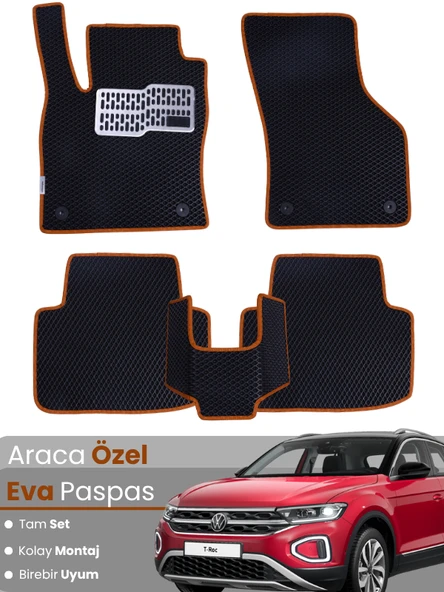 Volkswagen T-Roc (2017-2025) Uyumlu EVA Paspas Tam Set – Birebir Uyum,Araca Özel Tasarım ürün görseli 1