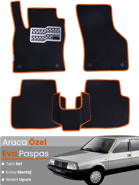 TOFAŞ DOĞAN (1986-2001) Uyumlu EVA Paspas Tam Set–Oto Paspas,Araca Özel,Kolay Montaj ürün görseli 1