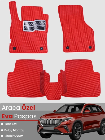 TOGG T10X (2023-2025) Uyumlu EVA Paspas Tam Set–Oto Paspas,Araca Özel,Kolay Montaj ürün görseli 1
