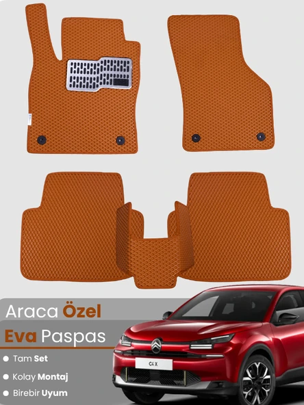 Citroen C4X  Benzinli (2023-2025) Uyumlu EVA Paspas Tam Set–Araca Özel,Su Geçirmez,Hızlı Montaj ürün görseli 1