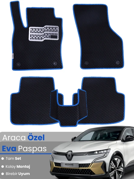 Renault Megane E-Tech (2022-2025) Uyumlu EVA Paspas Tam Set – Birebir Uyum,Su Geçirmez,Hızlı Montaj ürün görseli 1