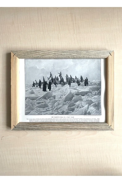 SANAT TACİRİ CAMSIZ ÇİFT TARAFLI AHŞAP ÇERÇEVELİ DİJİTAL BASKI RESİM TABLO KUZEY KUTBU VE MAJESTE ürün görseli 1