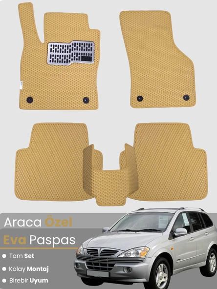 SSANGYONG KYRON (2005-2014) Uyumlu EVA Paspas Tam Set–Oto Paspas,Araca Özel,Kolay Montaj ürün görseli 1