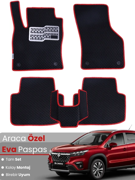 SUZUKİ S-CROSS (2021-2025) Uyumlu EVA Paspas Tam Set–Oto Paspas,Araca Özel,Kolay Montaj ürün görseli 1