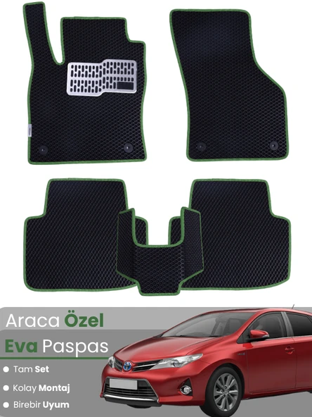 TOYOTA AURİS (2006-2012) Uyumlu EVA Paspas Tam Set–Oto Paspas,Araca Özel,Kolay Montaj ürün görseli 1