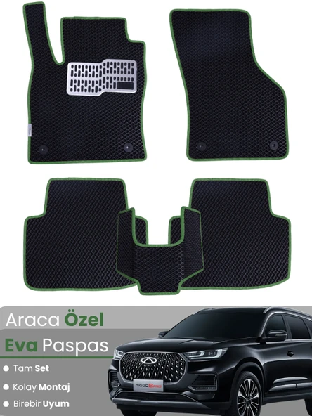 Chery Tiggo 8 Pro EVA Paspas Tam Set – Birebir Uyum,Araca Özel Tasarım,Su Geçirmez,Kolay Montaj ürün görseli 1