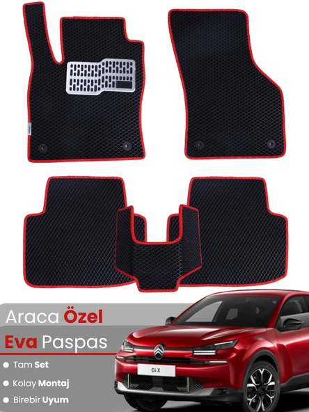 Citroen C4X  Benzinli (2023-2025) Uyumlu EVA Paspas Tam Set–Araca Özel,Su Geçirmez,Hızlı Montaj ürün görseli 1