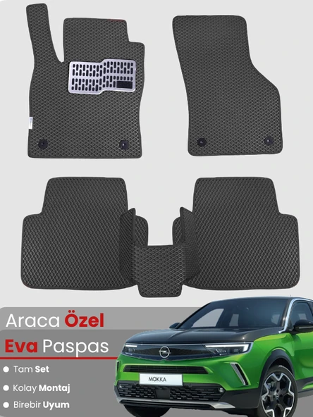 Opel Mokka Benzinli (2020-2025) Uyumlu EVA Paspas Tam Set – Birebir Uyum,Su Geçirmez,Hızlı Montaj ürün görseli 1