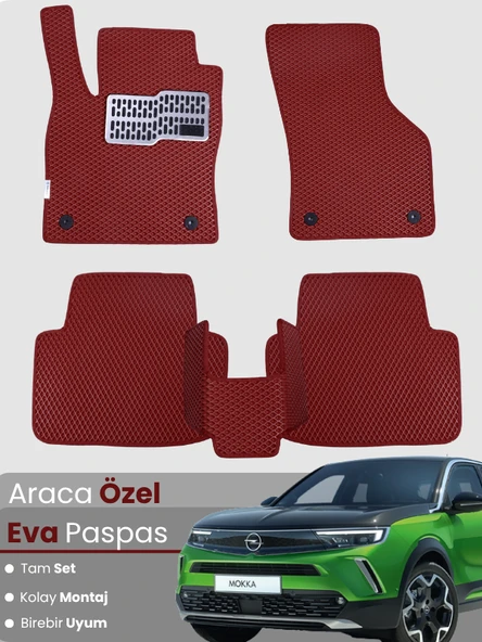 Opel Mokka Benzinli (2020-2025) Uyumlu EVA Paspas Tam Set – Birebir Uyum,Su Geçirmez,Hızlı Montaj ürün görseli 1